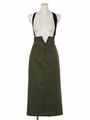 LINEN サロペットスカート/KHAKI