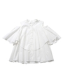 OPEN SHOULDER STRIPED TOP/ホワイト