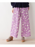 Spring whisper セミワイドパンツ/ライトパープル (181)