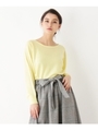 【WEB限定】シルキードルマンニット/レモンイエロー(031)