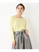 【WEB限定】シルキードルマンニット/レモンイエロー(031)