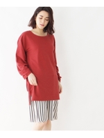 【セットアイテム】お袖ドロストワンピース×ペチコート/レッド(062)