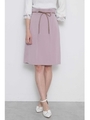 ◆レザーリボンタイトスカート/モーヴピンク2(092)
