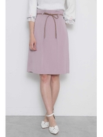 ◆レザーリボンタイトスカート/モーヴピンク2(092)