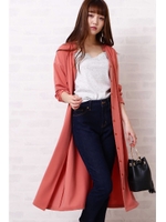 トロミVネックワンピース/ピンク(090)