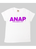 【ANAP KIDS】ネオンロゴTシャツ/パープル(022)