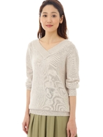 パウダーリネコニット/ベージュ(040)