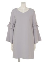 フリル付フレアスリーブＯＰ/L.GRY