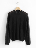 レーシーニットプルオーバー/イエロー