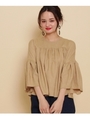 SACRA ボリュームブラウス/ライトベージュ(051)
