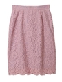 【スカート】レースタイトスカート/ピンク