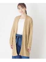 アクリルニットカーディガン/ライトベージュ(051)