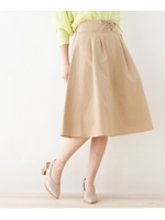 ウエストレースアップスカート/ベージュ(052)
