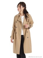 ウォッシュトレンチコート/ベージュ