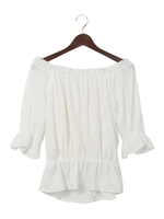 オフショルTOPS/ミントグリーン