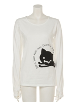 ジャンピングコビニャー長袖Tシャツ/ホワイト