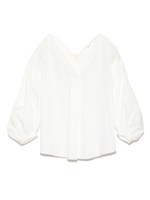 スキッパーパフブラウス/LAV