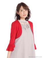 バックレースアップボレロ/レッド