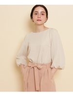 ◆【BAILA4月号掲載】ボイルブラウスシャツ/ライトベージュ(051)