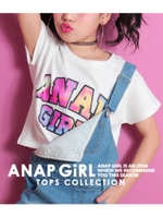 【ANAP GIRL】マーブルロゴドルマンTシャツ/ホワイト(001)