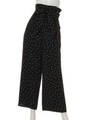ランダムドットワイドパンツ/ブラック