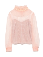 レースインナー付チュールトップス/PNK