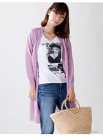 ドロストロングカーディガン/ラベンダー