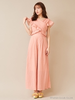 【apulia】ドットロンパース/ピンク