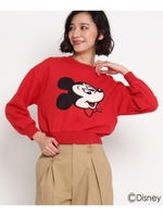 ショートプリントプルオーバー(ミッキーマウス)/レッド(062)