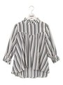 マルチストライププチハイブラウス/ホワイト