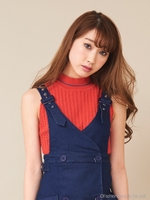 ラインニットTOPS/レッド