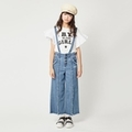 サスペンダーつきワイドパンツ