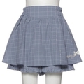 【30%OFF】ラメチェックフレアキュロット