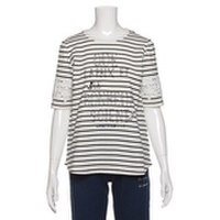 【30%OFF】袖レースボーダーTシャツ