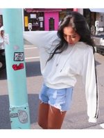 【ANAP】Wライン裏毛パーカー/ホワイト(001)