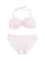 ネイティブ柄ツイストバンドゥビキニ/水着/ピンク