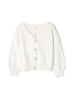 パフカーディガン/ホワイト(030)