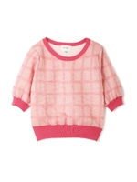 シアプレイドニット/レッド(100)