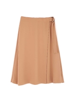 強撚バイオツイルスカート/キャメル1(041)