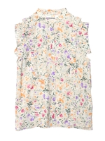 FLOWER PRINT BLOUSE/ホワイト