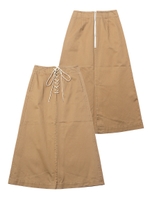 LACE-UP SKIRT/ベージュ