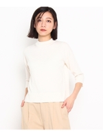 RIVERクルーネックシルク混ニット/ホワイト(001)