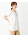 チュールメガネ Tシャツ/ホワイト系(002)