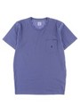 ポケット刺繍Tシャツ-デニム-