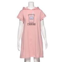 【50%OFF】ミルクティーフーディワンピース