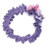 フラワーモチーフつきヘアバンド