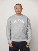 【BUCCA 44】お散歩プリントヘビーウェイトクルーネックスウェット