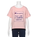 ChampionコラボチュールアップリケつきTシャツ