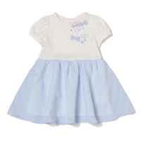 リボン切り替えフレアワンピース