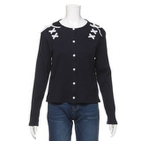 肩レースアップカーディガン